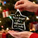 Christmas Thank You Appreciation Gifts for Women & Men  Mentor, Teacher, Retirement & Goodbye Gifts for Coworkers & Bosses  Never Forget The Difference You Make Christmas Tree Decorations