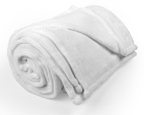 Blanket, white, 60x80x18in