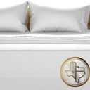 TEXAS LINEN CO. 100% Egyptian Cotton Sheets King Size - 1500 Thread Count King Size Sheets Set, 4 PC Luxury Bedsheet (Light Grey), Soft, Cooling, 17" Deep Pocket Sateen Weave Bedsheet Set