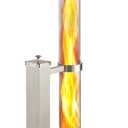 GARDENFLARE Stainless Steel Pellet Stove & Smokeless Firepit, Wood Pellet Patio Heater for Ambiance - Fire Pit for Patio, Fire Tube, Outside Backyard Bonfire & Outdoor Fireplace