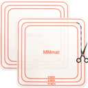 Silicone Baking Mat, Set of 2 Square Non-Stick Cuttable Baking Mats 8/9/10 inches - Best German Silicone