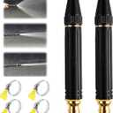 2026 New Jet Nozzle PowerWasher for Garden Hose, 2Pcs Garden Hose Nozzle High Pressure PowerfulCleaning Spray Evenly, High Pressure Hose Nozzle for Car Washing (Pacifier Interface)