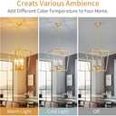 ANJIADENGSHI Vintage Lantern Pendant Light 4 Light Lantern Chandelier Farmhouse Gold Pendant Light for Kitchen Island Entryway Dining Room Hallway Bar Cafe(Bulbs Not Included)