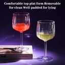 6-Pack Plastic Wine Glasses - 12oz Shatterproof Stemware, Reusable BPA-Free Lead-Free Vintage Clear Vintage Goblets for Weddings, Parties Occasions,Perfect Gifts for Weddings, Birthday.