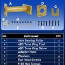 DPTOOL Rear Axle Bearing Puller Removal Install Tool Kit ABS Tone Ring Tool 40mm Bearing Driver with Adapter Plate Compatible with Toyota 4Runner Hilux Tacoma T100 Tundra