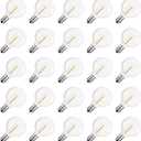 Meconard DC 3V Low Voltage, Solar Replacement Bulbs for G40 outoodr String Lights, Shatterproof 1W LED Bulb, E12/C7 Candelabra Screw Base, Warm White 2200K, 25Pack