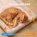 Dog Cooling Mat, Self Warming Cat Bed, Reversible Warm & Cooling Cat Bed, Winter Warm Cat Pad & Summer Cooling Cat Mat for Kittens & Small Dogs, Perfect for Crates, Beds & Sofas, Gray, 18" x 24"