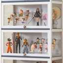 Showcase 4 Tier Curio Display Cabinet with Acrylic Door, Collectibles & Toy Organizer