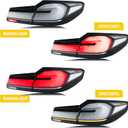 LED Tail Lights Assembly Compatible with BMW 5-Series G30 F90 M5 2017-2020 Start-up Animation Sequential Turn Signal Grey White Rear Lamps Accessory
