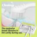 4 x cleaings Mini Brushes-Disposable Toothbrushes with Double Cleaning Beads Toothpaste and Pick for Work or Travel, 20 Count-Mint FlavorPack of 1
