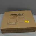 Large Drum Lamp Shades Set of 2, 12"Top x 16"Bottom x 11"High, Beige Lampshades for Table Lamps Floor Lamps, Natural Linen Replacement Lamp Shades, Spider, Harp Holders Included, Easy Assembly