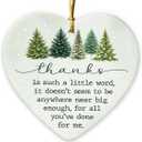 3 x Thank You Ornament 2025  Appreciation Gift for Coworkers, Boss, Teachers, Nurses, Moms, Thank You Friends Gifts, Cute Friendship Ornaments, Retirement Gift for Men Women