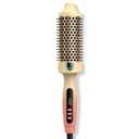 Farery 1.77-Inch Thermal Brush - Ceramic Ionic Heated Round Brush for 90's Full-Bodied Style, Volumizing, Smooth Hair & Natural Curls, Dual MCH Heating, Digital Display, 9 Temperature, Dual Voltage