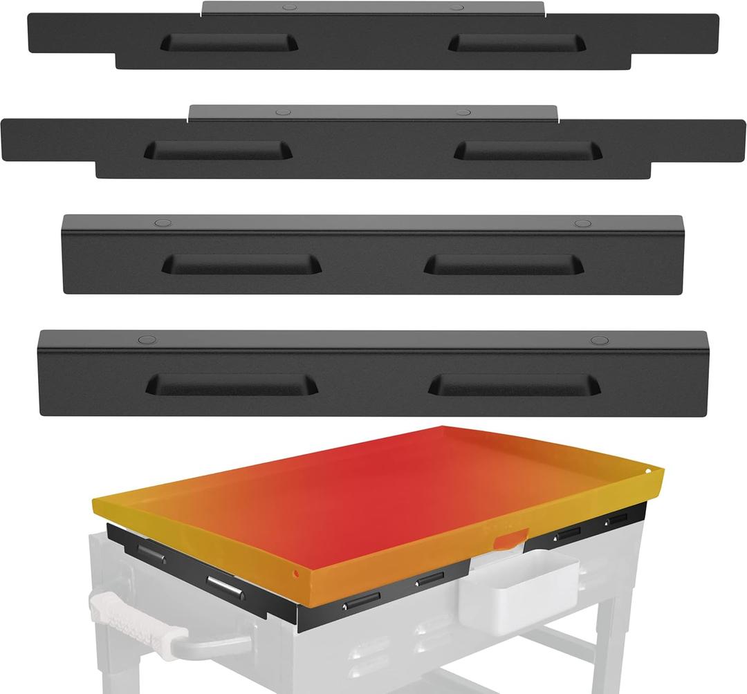 Upgraded Magnetic Wind Guards for Blackstone 28'' Griddle, Fit with Blackstone Griddle Accessories, Protect Flame, Hold Heat, Save Gas, Powder-Coated Stainless Steel