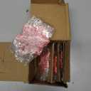 Whaline 4Pcs 2.6inch Winter Mini Ceramic Spoon Rest Red White Snowflake Small Coffee Spoon Holder for Xmas Winter Home Coffee Station Bar Accessories