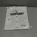 COOFANDY Men's Casual Henley Shirts Long Sleeve Band Collar Lightweight Beach Shirts Summer T-Shirts (White, S)