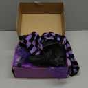 Jeowoqao Girls Halloween Dress upLight up Witch Costume for Girls, Witch Skirt Broom Hat Treat Bag for Toddler Aged 3 4 5 6 (Purple)