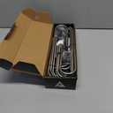 4 Pack Pants Hangers Space Saving - Closet Organizer and Storage Jean Hangers, Stainless Steel Clothes Hanger Scarf Holder for Pants Jeans Leggings Trousers Pant Rack, Black