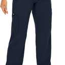 Womens Hiking Pants Quick Dry UPF 50 Lightweight Travel Golf Cargo Safari Pants Zipper Pockets (Blue, XL)