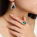 Princess Costume Accessories  Arabian Princess Dress-Up Jewelry Set with Magic Lamp, Headband, Necklace, Earrings & Ring  Halloween Cosplay Supplies, Birthday Gifts