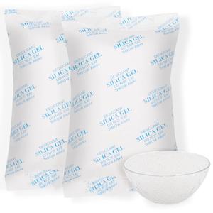 100Gram(10Packs) Food Grade Moisture Absorbers Silica Gel Packs Desiccant for Storage, Dessicant Silica Gel Packets for Moisture Storage Control