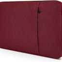 Laptop Sleeve Case 17 inch, Padded Shockproof Protective Carrying Bag for HP 17.3 Laptop/Pavilion 17/ Envy 17, 17.3-in Water-Resistant Computer Bag Cover with Accessory Pocket -Wine Red