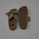Adjustable Buckle Comfort Slides, Brown, 6