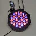 12 Packs 36 LED Stage Lights RGB LED Par Lights 7 Channels DJ Uplights for Events with Sound Activated Remote Control & DMX Uplighting for Events Party Club Wedding Christmas Holiday Disco