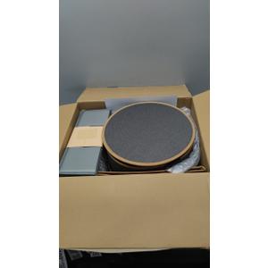 Hard Shell China Storage Containers – 5 Piece Set for Storing Dinner Plates, Salad Plates, Mugs, Quilted Dividers for Safe Moving and Seasonal Storage, Grey with Brown Edging