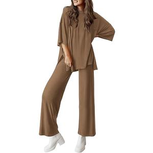 Two Piece Sets For Women Summer Fashion Lounge Matching Set 2025 Travel Vacation Airport Outfits Clothing, XL