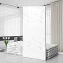 10 PCS Marble Peel and Stick Wall Panels, PVC Self Adhesive Backsplash Tile, 23.6"x11.8" Thick Waterproof Wall Sticker for Bathroom, Kitchen, Living Room, Style4