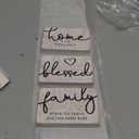 Jetec 3 Pcs Family Home Blessed Rustic Wood Sign Mini Wood Decorative Farmhouse Woodworks Table Shelves Decorations Sign for Bedroom Kitchen Living Room Table Decor(Retro Color,4.25 x 2.76 x 0.59 in)