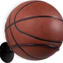 Wallniture Sporta Wall Mounted Ball Storage Sports Ball Holder Rack Display Storage Steel (Black)