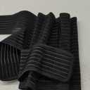 Postpartum Belly Band Abdominal Binder Post Surgery, for Natural Delivery & C-Section Recovery, 9.7" High Adjustable Compression Belly Wrap, Polyester Made with Bamboo Charcoal Fiber (Black, X-Large)