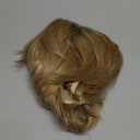 Short Blonde Dark Roots Mens White Blonde Pelucas Hallowen Costume Realistic Synthetic Fiber 60s Shaggy Cosplay Wig (5 x 7 x 1.2 inches)