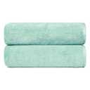 Amazon Basics 2-Pack Quick-Dry Lightweight Moisture Absorbing Bath Towel, 100% Cotton, 54" x 30", Seafoam Green