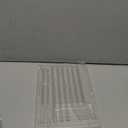 6-Pack Reusable Glass Straw-Transparent,Size 8''x10 MM,Including 3 Straight and 3 Bent with 2 Cleaning Brush- Perfect For Smoothies, Tea, Juice-Clear