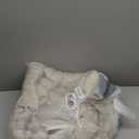 BEDELITE Fleece Queen Comforter Set -Super Soft & Warm Fluffy Cream White Bedding and Boho Tufted Comforter Set Queen Size Bundle