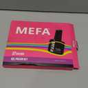 MEFA Gel Nail Polish Set, 12 Colors Fall Burgundy Red Nail Polish Set Champagne Gold Glitter Nail Polish Gel Soak Off Dark Red Purple Shimmer Nude Brown Manicure Gifts for Women Girl DIY Salon Home