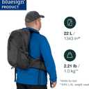 Osprey Talon 22L Men's Hiking Backpack with Hipbelt, Black, L/XL, Extended Fit, Large-X-Large