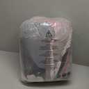 Dobuyly Pink and Grey Comforter Set King Size 7 Piece Bed in a Bag, Floral Printed on Gray Comforter Set with Sheets, Soft Microfiber Botanical Complete Bedding Set for All Season