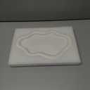 Ceramic Jewelry Tray Trinket Dish, Decorative Cloud Vanity Key Tray for Women, Ring Holder Dish, Cute Jewelry Plate Bowl Room Decor Aesthetic, White, Large (10.2" x 6.3" x 0.6")