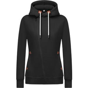 Womens Hoodies Hooded Jersey Jackets (X-Small, Black)