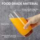 Highball Glasses Set of 4 (18 Ounce), Lead-Free Crystal Tall Drinking Glasses for Water, Cocktail & Beverage