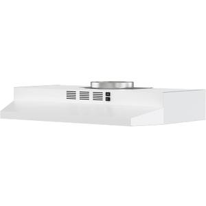 FIREGAS Range Hood 30 inch Under Cabinet Range Hood with 2 Speed Exhaust Fan,Ducted/Ductless Convertible,Rocker Button Control,300 CFM, White Vent Hood Aluminum Filter Included