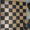 Regal Games - Reversible Wooden Board for Chess, Checkers & Tic-Tac-Toe - 24 Interlocking Wooden Checkers and 32 Standard Chess Pieces - for Age 8 to Adult for Family Fun