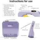 CD Player Portable Bluetooth 5.1 Desktop CD Player with HiFi Sound Speakers, Remote Control, Dust Cover, LED Display, Boombox FM Radio, USB/AUX for Home, Kids (Purple)