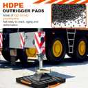 18 X 18 X 1.5 inchs Non-Slip Rv Jack Pads, Camper Outrigger Pads with Handle, Heavy Duty Stabilizing Blocks for Truck/Trailer/Crane