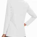 Boladeci Women's Swim Shirts Long Sleeve V Neck T Shirts UPF 50+ Sun Protection Quick Dry Rash Guard (Large)