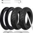 10x2.125 Tire and Inner Tube,10x2.125 Inner Tube for Electric Scooter Tire Replacement Wheels with 0 Valve Stem for 10inch Tires with 6inch Rims(2 inner+2 outer)